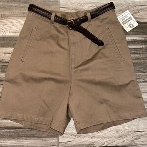 New! Christopher & Banks Belted Waist Shorts